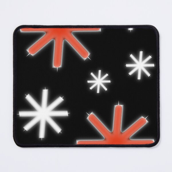 Item preview, Asterisks and stars white and red black background designed and sold by Meo Design.
