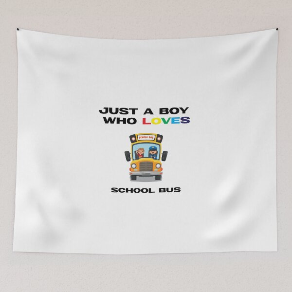 Item preview, Just A Boy Who loves School Buses Kids designed and sold by Oussama El hajjari.