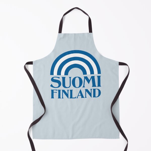 Item preview, Suomi - Finlandia con un arco iris azul y blanco designed and sold by knappidesign.