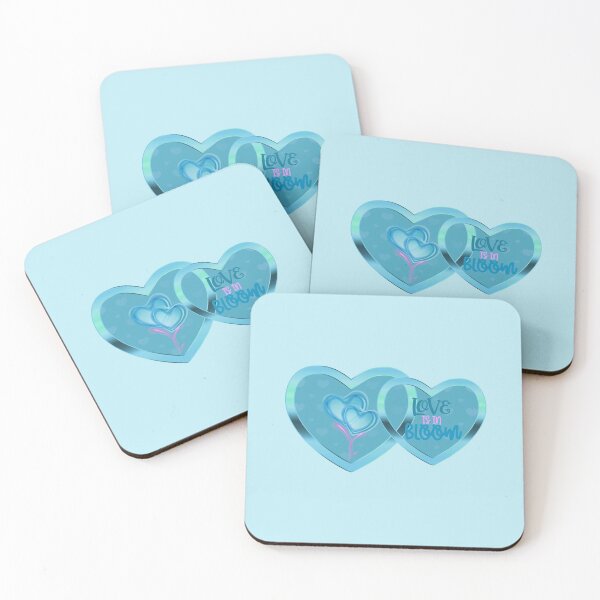 Item preview, Love is in Bloom! (Aqua on Aqua) designed and sold by PawsitiveMum.