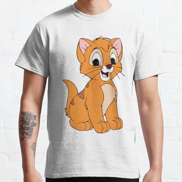 Disney Oliver & Company Dodger Bestie Outline Portrait T-Shirt