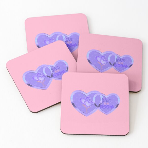 Item preview, Love is in Bloom! (Purple on Peach) designed and sold by PawsitiveMum.