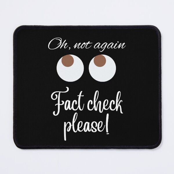 Item preview, Funny Fact Checking Design designed and sold by LinniDesigns.