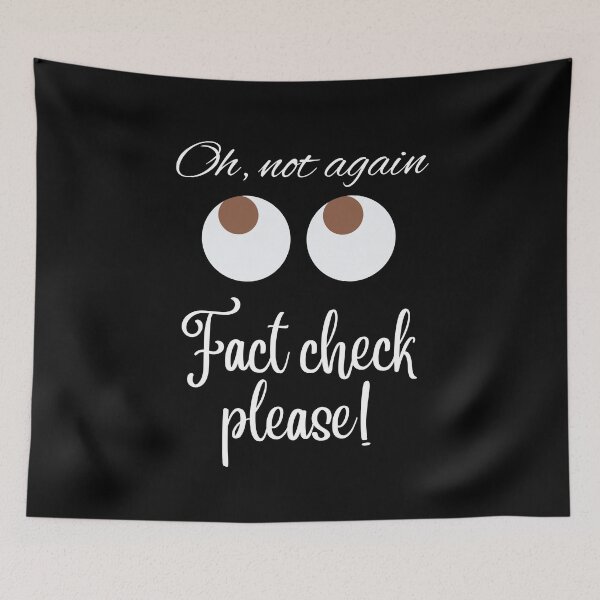 Item preview, Funny Fact Checking Design designed and sold by LinniDesigns.