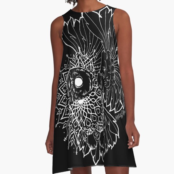 Space Owl A-Line Dress