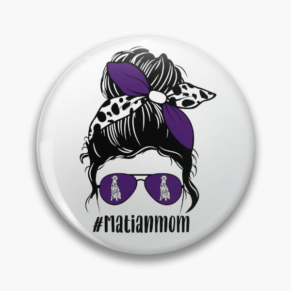Item preview, Dalmation Mom Messy Bun designed and sold by ItsaMomThingLLC.