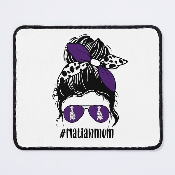 Item preview, Dalmation Mom Messy Bun designed and sold by ItsaMomThingLLC.