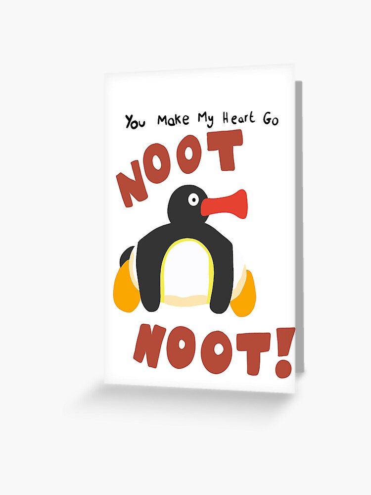Imagen 1 de 2, Tarjetas de felicitación con la obra San Valentín Pingu Noot Noot, diseñada y vendida por AEcreateNdesign.