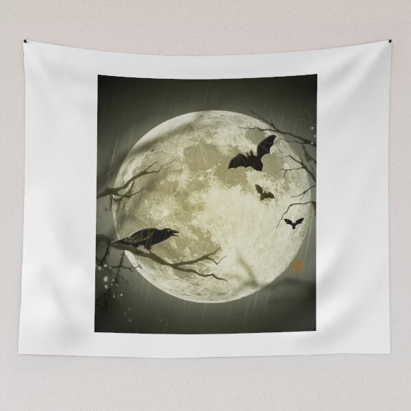 Item preview, Full Glowing Moon Full Moon - Halloween moon glow designed and sold by Tuesday Robbins.