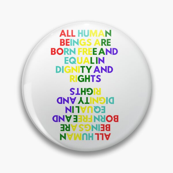 Item preview, Universal Declaration Of Human Rights Colorful Phrase designed and sold by WolfyAL.