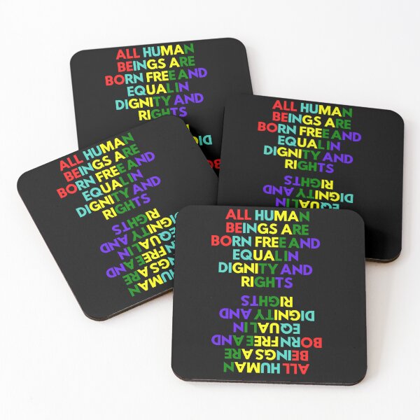 Item preview, Universal Declaration Of Human Rights Colorful Phrase designed and sold by WolfyAL.