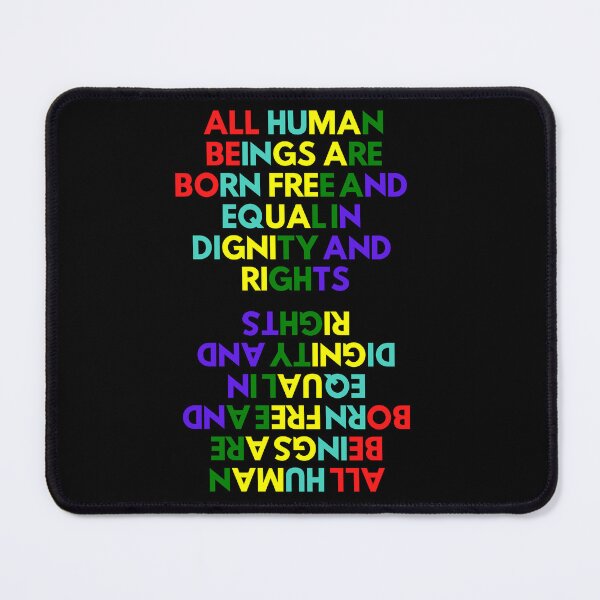 Item preview, Universal Declaration Of Human Rights Colorful Phrase designed and sold by WolfyAL.