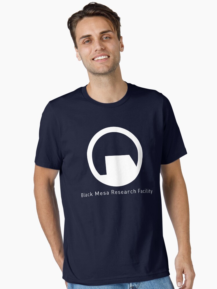 Aperçu 1 sur 7. T-shirt essentiel avec l'œuvre Logo Mesa noir (blanc) | Demi vie créée et vendue par LGSmerch.