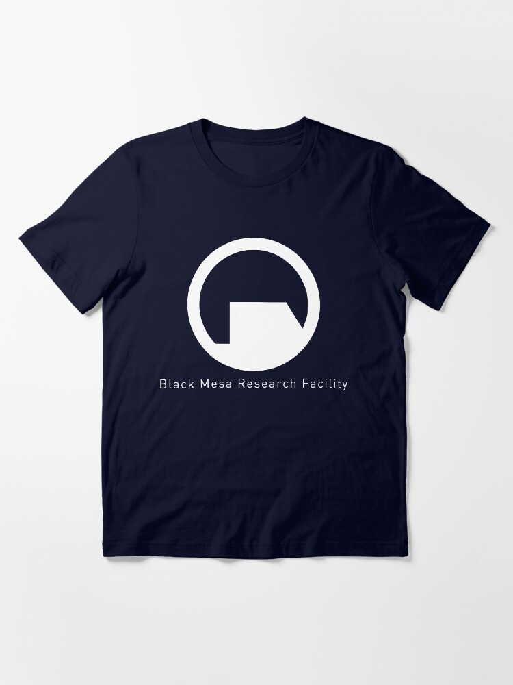 Aperçu 3 sur 7. T-shirt essentiel avec l'œuvre Logo Mesa noir (blanc) | Demi vie créée et vendue par LGSmerch.