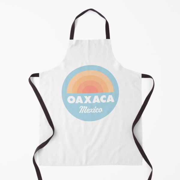 Item preview, Oaxaca Retro Blue Rainbow Badge designed and sold by modeoftravel.