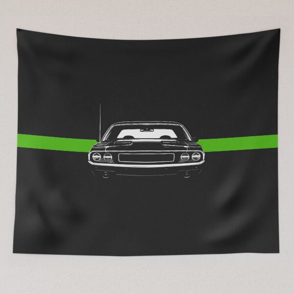 Item preview, 1970s American Muscle Car - With Green Stripe designed and sold by ApexFibers.
