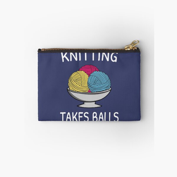 Item preview, Knitting Takes Balls Funny Knitting Quote Knit Handmade Crafting Sayings designed and sold by sillyquestions.