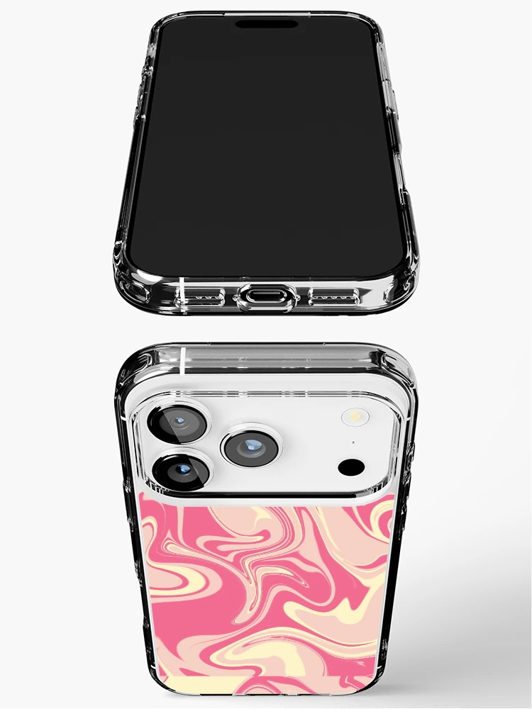 Thumbnail 3 of 5, iPhone Case, Pink Swirly Abstract Pattern designed and sold by Rachellord22.