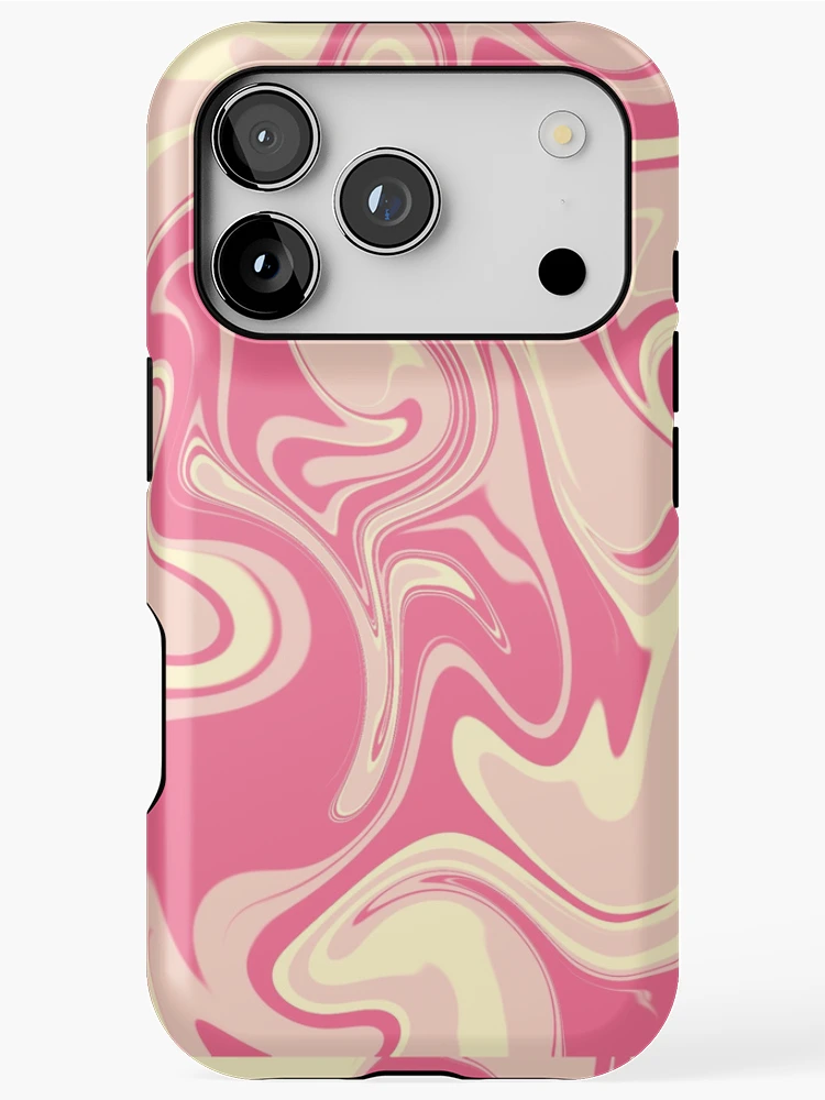 Thumbnail 1 of 4, iPhone Case, Pink Swirly Abstract Pattern designed and sold by Rachellord22.