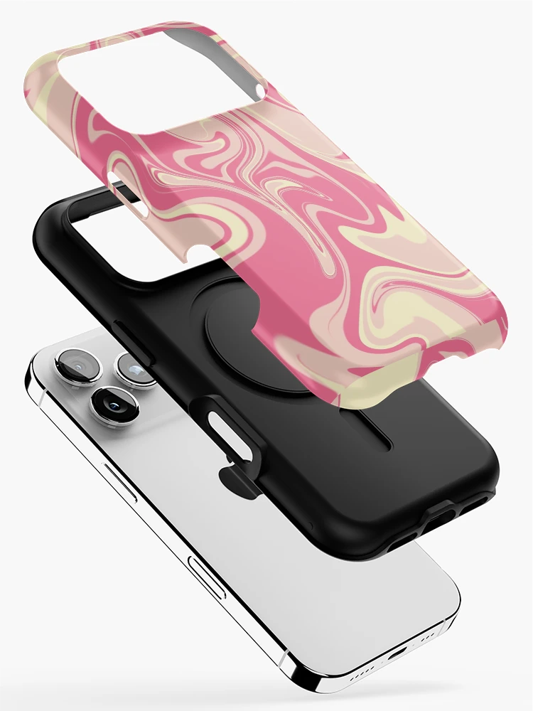 Thumbnail 2 of 4, iPhone Case, Pink Swirly Abstract Pattern designed and sold by Rachellord22.