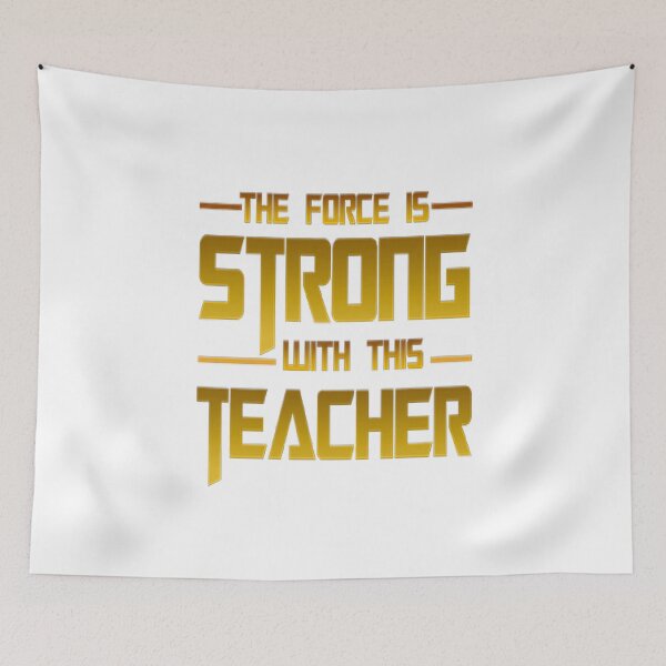 Item preview, The Force is Strong With This Teacher designed and sold by Almight Store.