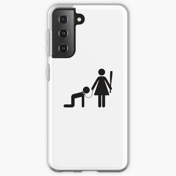A woman holds a man as a slave Samsung Galaxy Soft Case