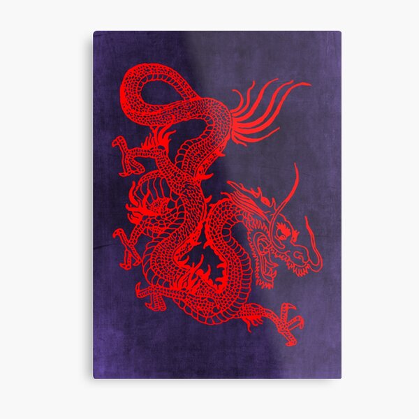 Black And Red Dragon Asian Home Decor Dragons Metal Light Switch Plate Cover 