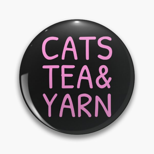 Item preview, Cats Tea And Yarn Cute Quote Cat Person Knitting Love Tea Sayings designed and sold by sillyquestions.
