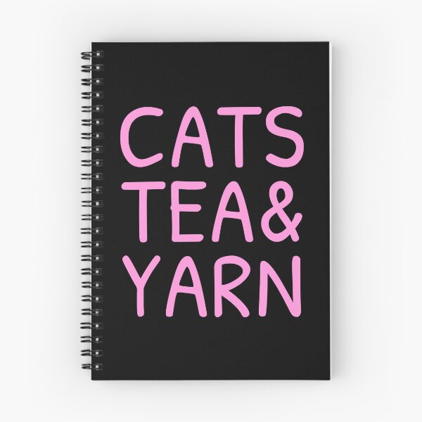 Item preview, Cats Tea And Yarn Cute Quote Cat Person Knitting Love Tea Sayings designed and sold by sillyquestions.
