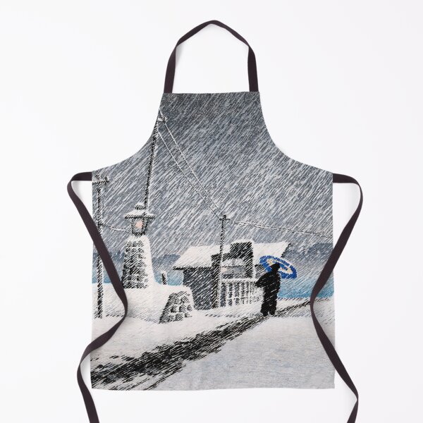 Item preview, Snow at Tsukishima by Kawase Hasui designed and sold by Ukiyo-Studio.