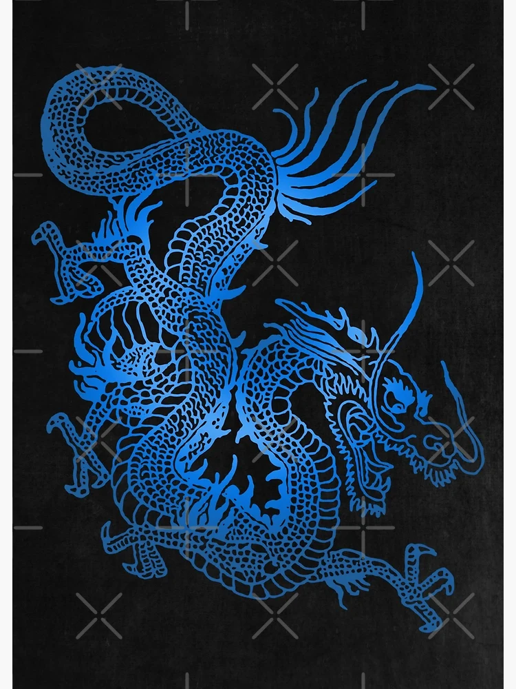 Blue Chinese Dragon