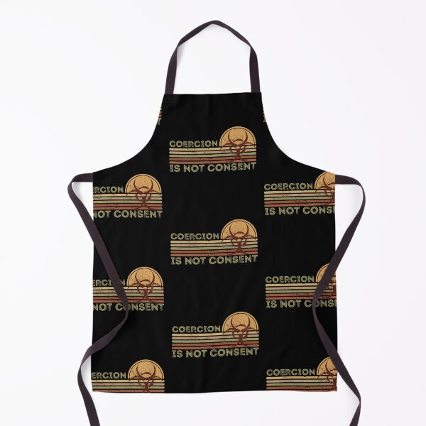 Item preview, Coercion is not consent, Retro Sunset Biohazard Design designed and sold by Auntieck.