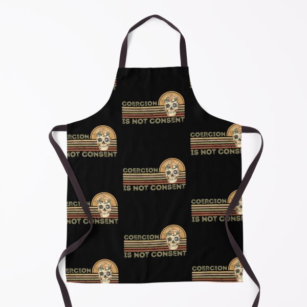 Item preview, Coercion is not consent, Retro Sunset Grunge Skull Design designed and sold by Auntieck.