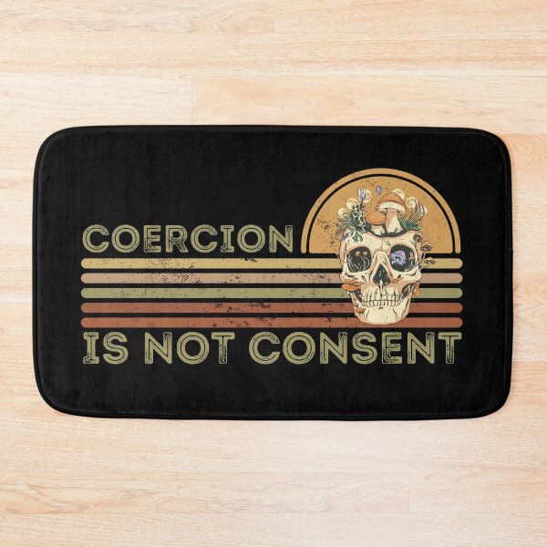 Item preview, Coercion is not consent, Retro Sunset Grunge Skull Design designed and sold by Auntieck.