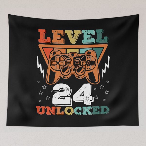 Item preview, 24th Birthday Leveling Up Gamer designed and sold by PeachesMommy.