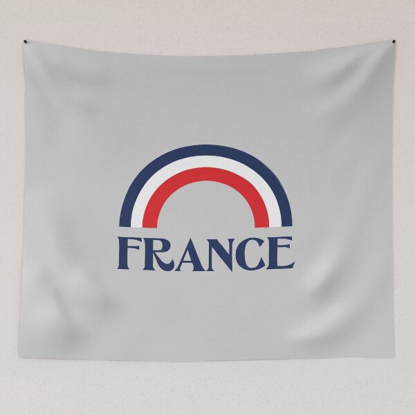 Aperçu de l'œuvre La France avec un vieil arc-en-ciel tricolore créée et vendue par knappidesign.
