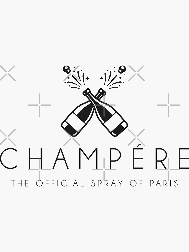 "champere" Sticker for Sale by javvie Redbubble