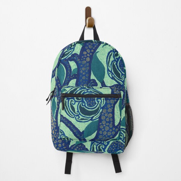 Item preview, Flower pattern art deco stencil print in oriental style Samarkande designed and sold by Hilary Thwaites.