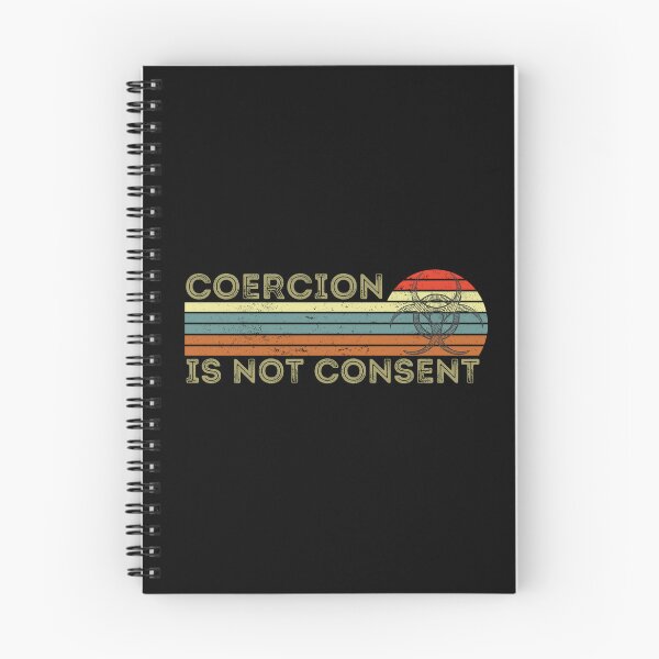 Item preview, Coercion is not consent, Retro Sunset Biohazard Design designed and sold by Auntieck.