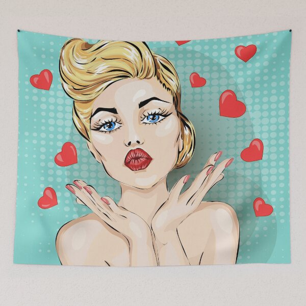 Item preview, Kissy Face Valentine designed and sold by FunWithChemo.