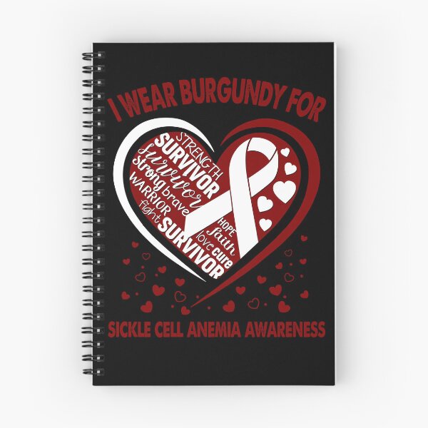 Item preview, I Wear Burgundy For Sickle Cell Anemia Survivor Heart Ribbon designed and sold by heppenp.