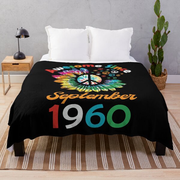Item preview, Funny Birthday Quote, Awesome Since September 1960, Retro Birthday designed and sold by Estrytee.