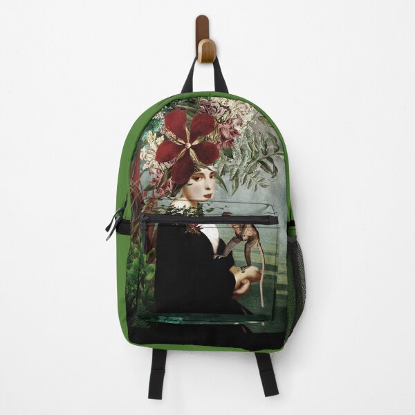 Item preview, Portrait with flowers and monkeys designed and sold by Design4uStudio.