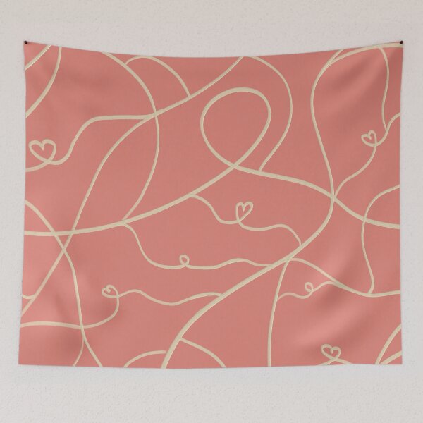 Item preview, Pink hearts pattern designed and sold by PixalDesigns.