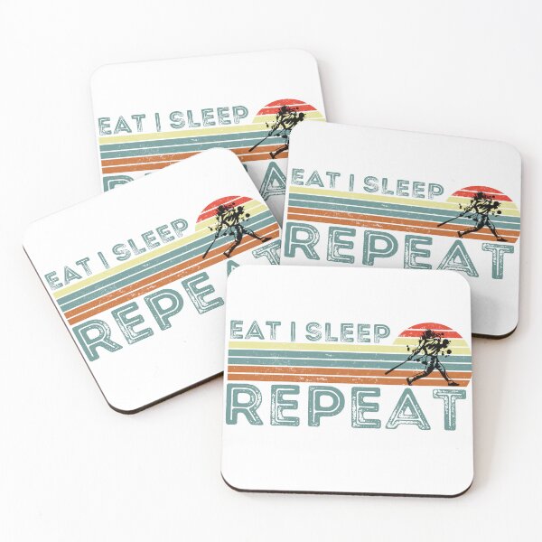 Item preview, Eat Sleep Baseball Repeat, Eat Sleep Softball Repeat, Gifts for Baseball and Softball Players designed and sold by Auntieck.