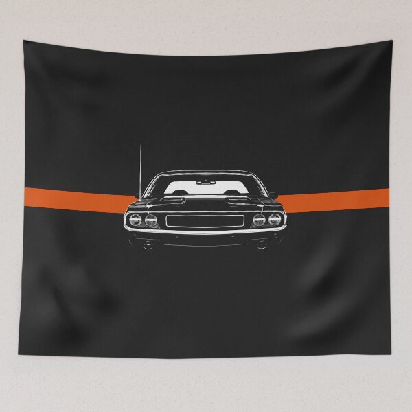 Item preview, 1970s American Muscle Car - With Orange Stripe designed and sold by ApexFibers.