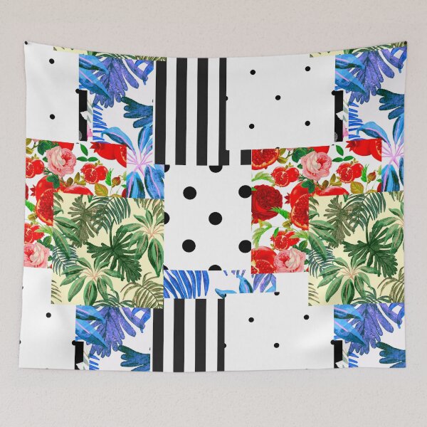 Item preview, Italian,Sicilian art,patchwork,summer,Flowers designed and sold by MariaMarinova.