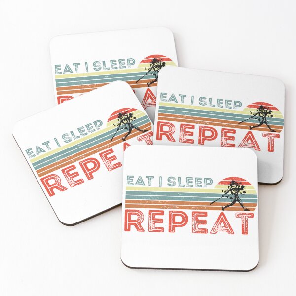Item preview, Eat Sleep Baseball Repeat, Eat Sleep Softball Repeat, Gifts for Baseball and Softball Players designed and sold by Auntieck.