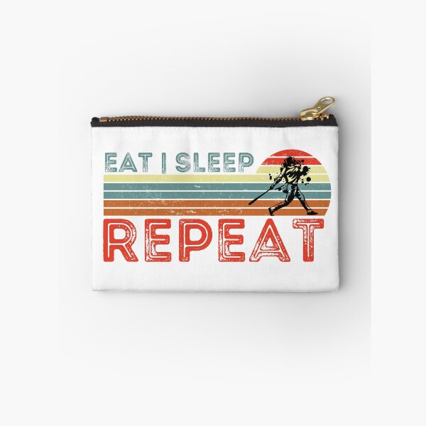 Item preview, Eat Sleep Baseball Repeat, Eat Sleep Softball Repeat, Gifts for Baseball and Softball Players designed and sold by Auntieck.