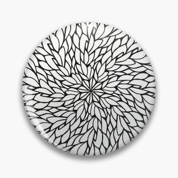Item preview, Black and White Petal Cyclone designed and sold by cherdoodles.